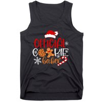 O.fficial Cookie Baker Snowflakes Santa Pajama Xmas Tank Top