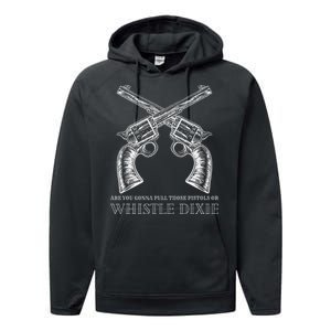 Outlaw Cowboy Bold Western Design Performance Fleece Hoodie