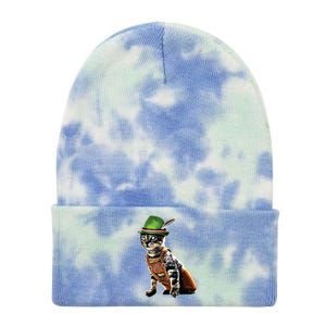 Oktoberfest Cat Bavarian Lederhosen Costume Alpine Hat Gift Tie Dye 12in Knit Beanie