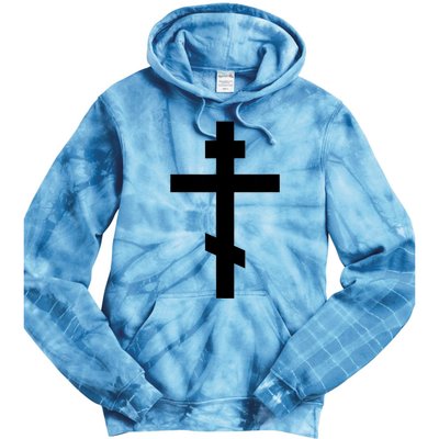 Orthodox Cross Byzantine Russian Orthodox Cross Tie Dye Hoodie