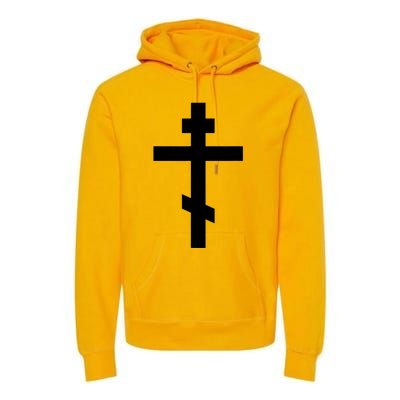 Orthodox Cross Byzantine Russian Orthodox Cross Premium Hoodie