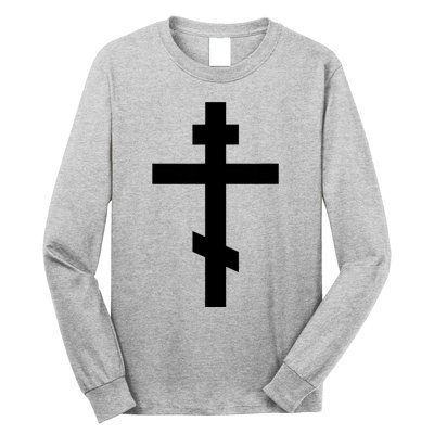 Orthodox Cross Byzantine Russian Orthodox Cross Long Sleeve Shirt