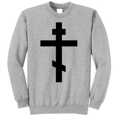 Orthodox Cross Byzantine Russian Orthodox Cross Tall Sweatshirt