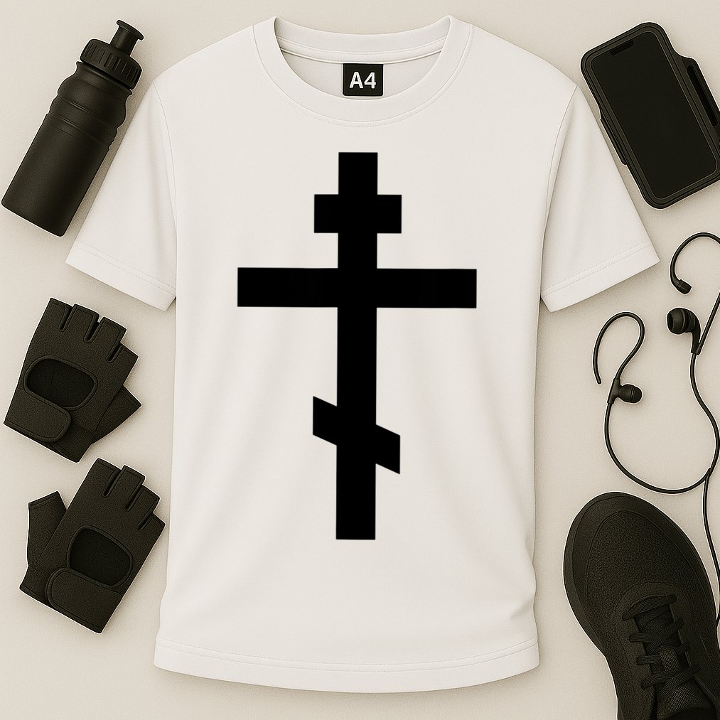 Orthodox Cross Byzantine Russian Orthodox Cross Performance Shirt