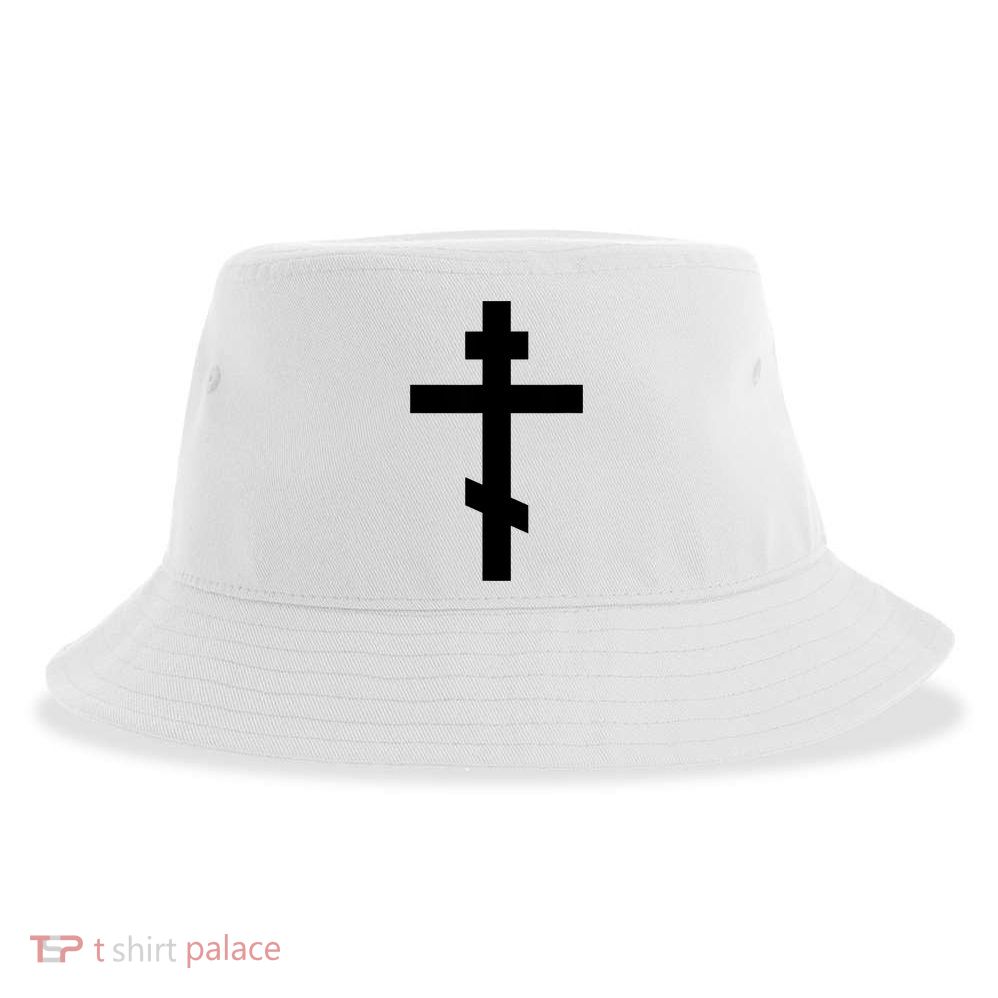 Orthodox Cross Byzantine Russian Orthodox Cross Sustainable Bucket Hat