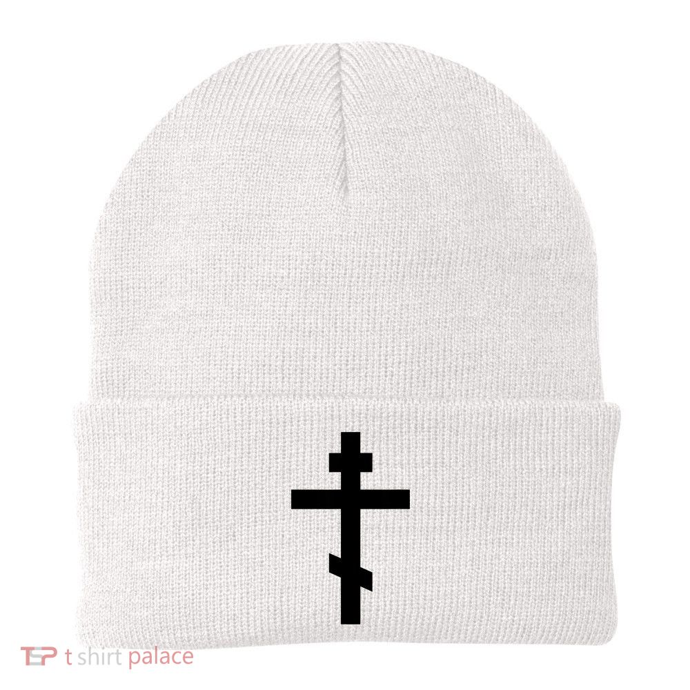 Orthodox Cross Byzantine Russian Orthodox Cross Beanie