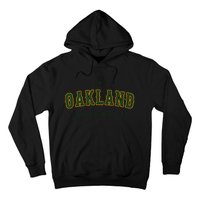 Oakland City Baseball Retro Vintage Baseball Lover Oakland Hoodie