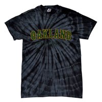 Oakland City Baseball Retro Vintage Baseball Lover Oakland Tie-Dye T-Shirt