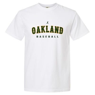 Oakland City Baseball Retro Vintage Baseball Lover Oakland Garment-Dyed Heavyweight T-Shirt