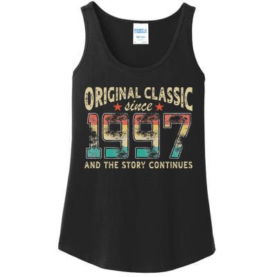 Original Classic Born 1997 And The Story Continues Birthday Ladies Essential Tank