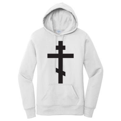 Orthodox Cross Byzantine Russian Orthodox Cross Women's Pullover Hoodie