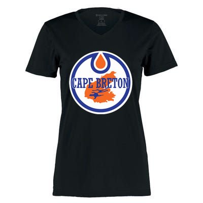 Oilers Cape Breton Women's Momentum V-Neck T-Shirt