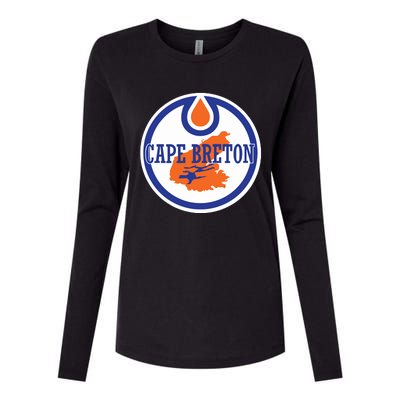 Oilers Cape Breton Womens Cotton Relaxed Long Sleeve T-Shirt