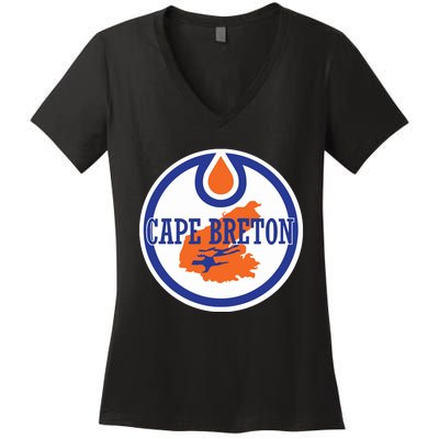 Oilers Cape Breton Women's V-Neck T-Shirt