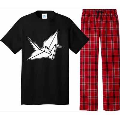 Origami Crane Blackwork Minimal Pajama Set