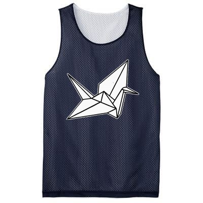 Origami Crane Blackwork Minimal Mesh Reversible Basketball Jersey Tank