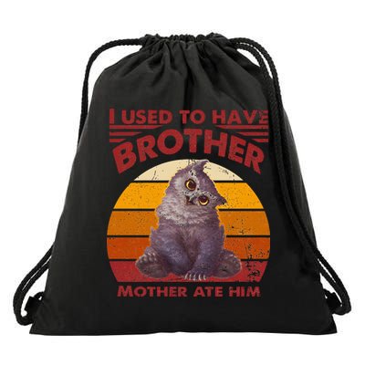 Owlbear Cub BaldurS Gate 3 I Used To Have Brother Vintage Drawstring Bag