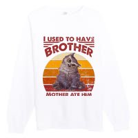 Owlbear Cub BaldurS Gate 3 I Used To Have Brother Vintage Premium Crewneck Sweatshirt