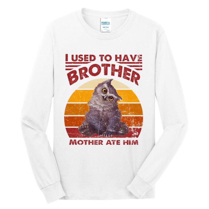 Owlbear Cub BaldurS Gate 3 I Used To Have Brother Vintage Tall Long Sleeve T-Shirt