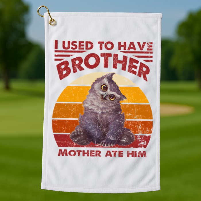 Owlbear Cub BaldurS Gate 3 I Used To Have Brother Vintage Golf Towel