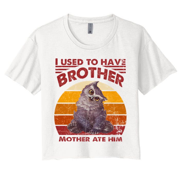 Owlbear Cub BaldurS Gate 3 I Used To Have Brother Vintage Crop Top