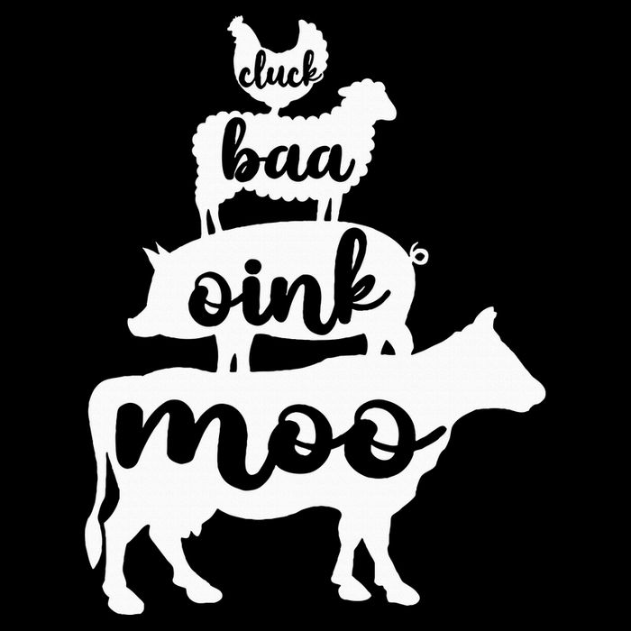 Oink Cluck Baa Moo Birthday Pig Chicken Cow Farmer 16 in Basic Backpack