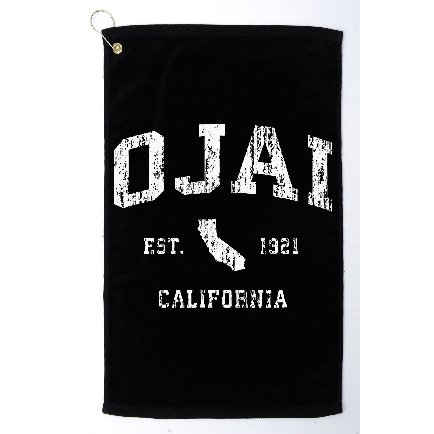 Ojai California Ca Vintage Golf Towel