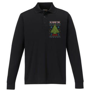 Oh Chemistree Chemist Tree Ugly Chemistry Christmas Gift Performance Long Sleeve Polo