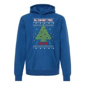 Oh Chemistree Chemist Tree Ugly Chemistry Christmas Gift Premium Hoodie