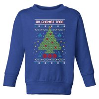 Oh Chemistree Chemist Tree Ugly Chemistry Christmas Gift Toddler Sweatshirt