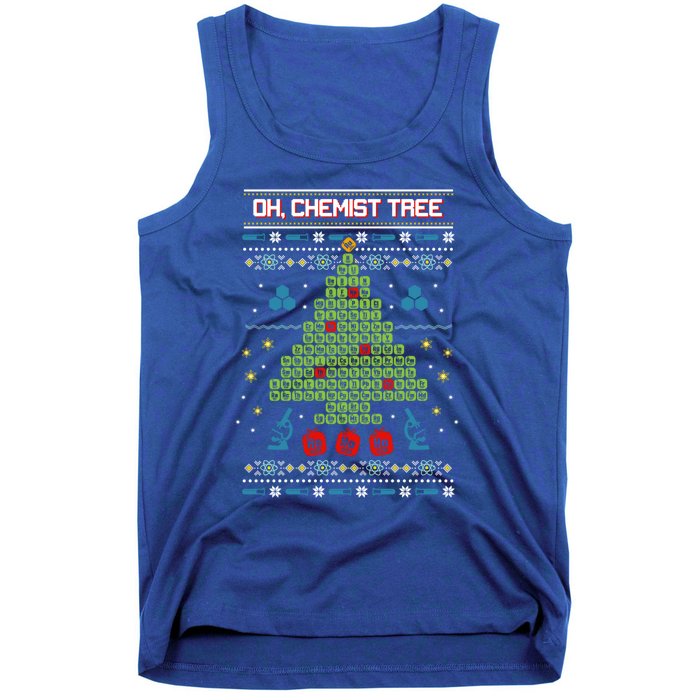 Oh Chemistree Chemist Tree Ugly Chemistry Christmas Gift Tank Top