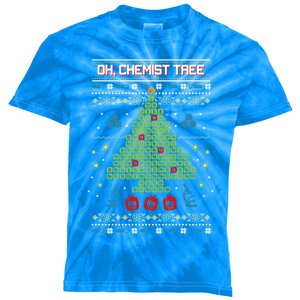 Oh Chemistree Chemist Tree Ugly Chemistry Christmas Gift Kids Tie-Dye T-Shirt