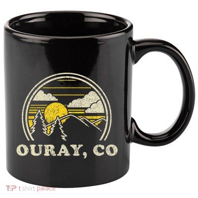 Ouray Colorado Co Vintage Hiking Mountains 11oz C Handle Ceramic Mug