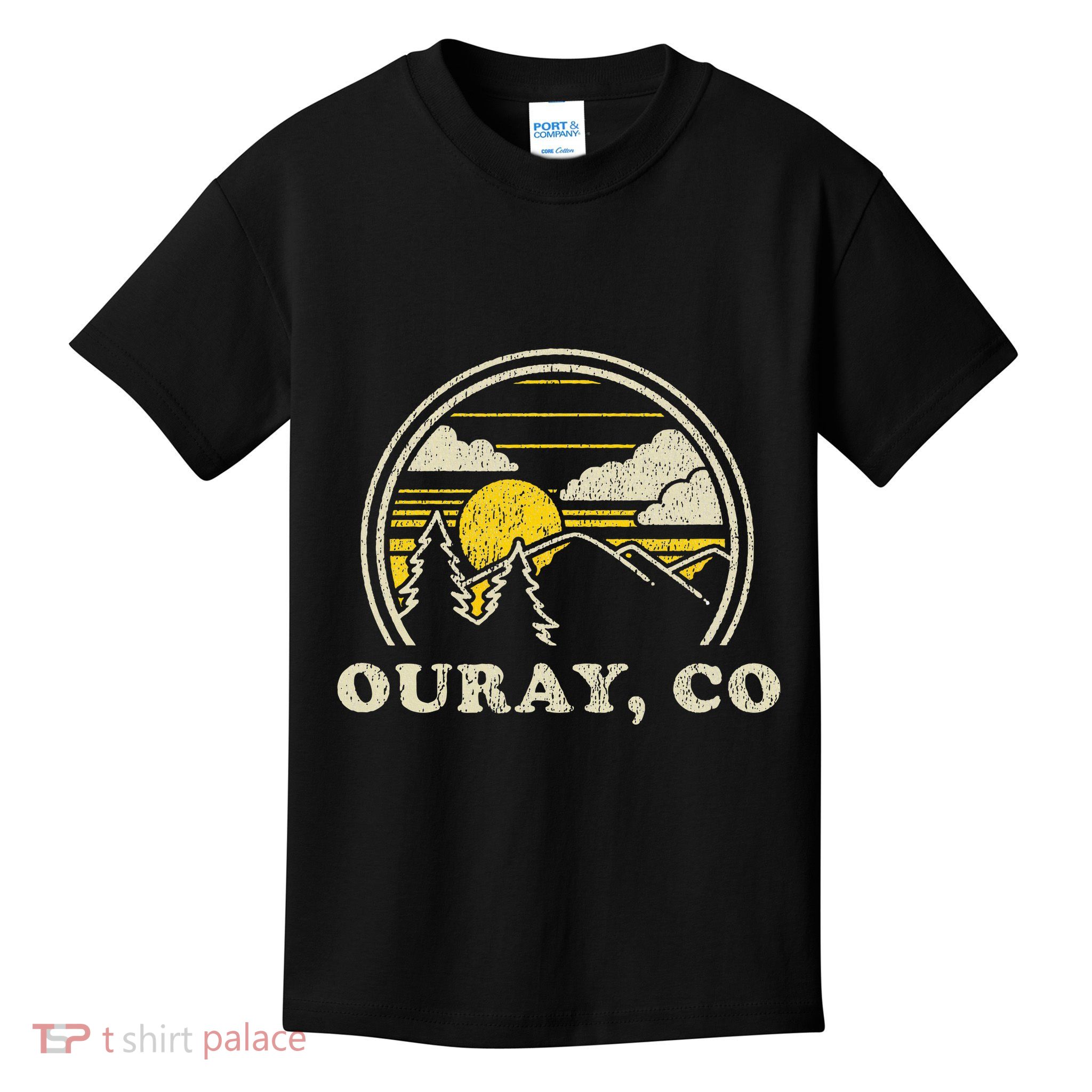 Ouray Colorado Co Vintage Hiking Mountains Kids T-Shirt