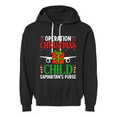 Operation Christmas Child SamaritanS Purse Chirstmas Theme Garment-Dyed Fleece Hoodie