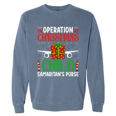 Operation Christmas Child SamaritanS Purse Chirstmas Theme Garment-Dyed Sweatshirt