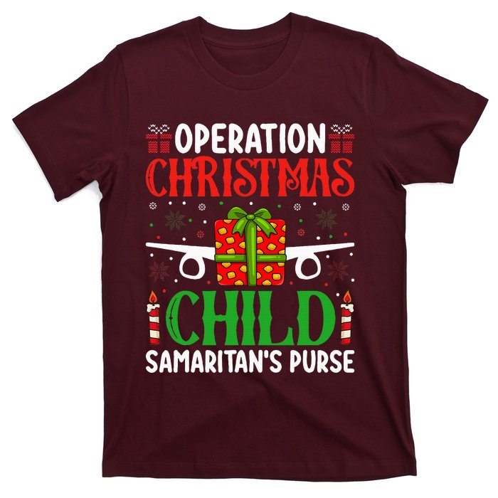 Operation Christmas Child SamaritanS Purse Chirstmas Theme T-Shirt