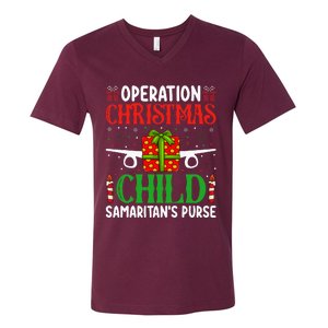 Operation Christmas Child SamaritanS Purse Chirstmas Theme V-Neck T-Shirt