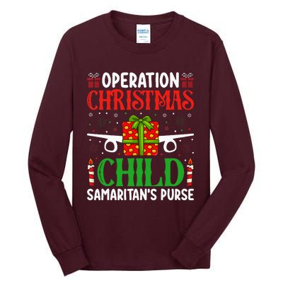 Operation Christmas Child SamaritanS Purse Chirstmas Theme Tall Long Sleeve T-Shirt