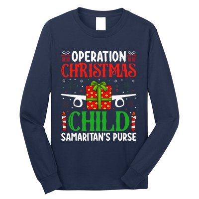 Operation Christmas Child SamaritanS Purse Chirstmas Theme Long Sleeve Shirt