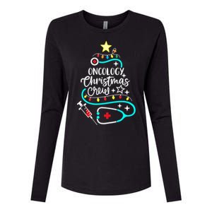 Oncology Christmas Crew Oncology Nurse Oncologist Secretary Womens Cotton Relaxed Long Sleeve T-Shirt