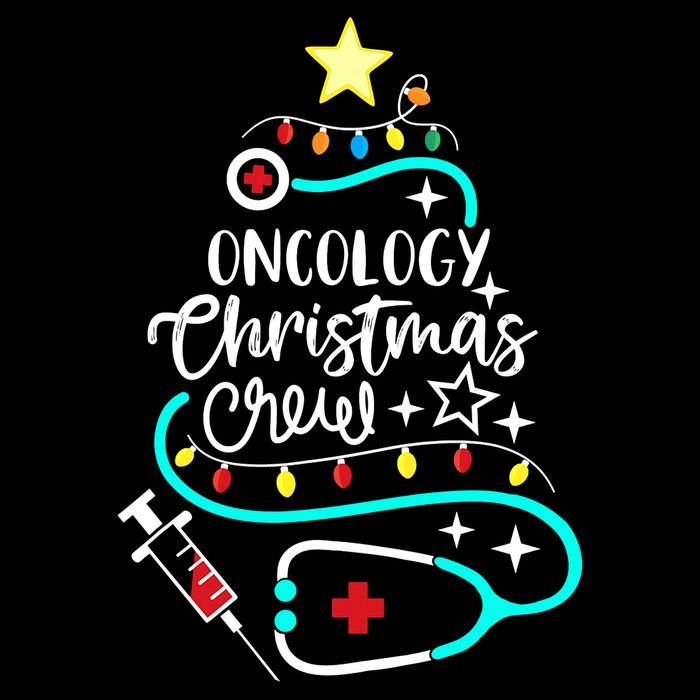 Oncology Christmas Crew Oncology Nurse Oncologist Secretary Womens Tank Top
