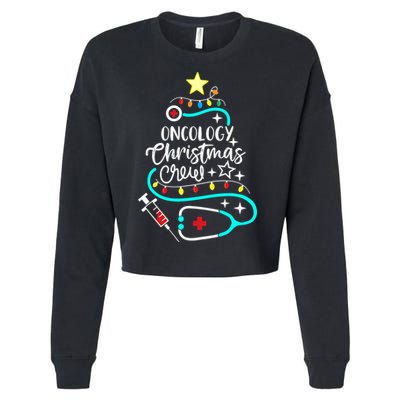 Oncology Christmas Crew Oncology Nurse Oncologist Secretary Cropped Pullover Crew