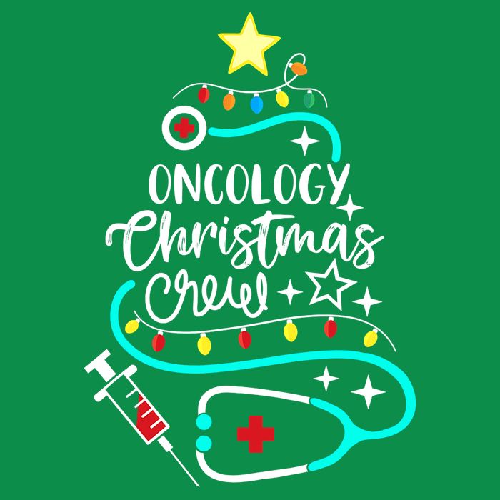 Oncology Christmas Crew Oncology Nurse Oncologist Secretary Tall T-Shirt