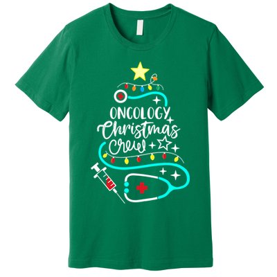 Oncology Christmas Crew Oncology Nurse Oncologist Secretary Premium T-Shirt