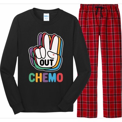 Out Chemo Cute Last Day Of Chemo Cancer Warrior Gift Long Sleeve Pajama Set