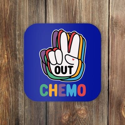 Out Chemo Cute Last Day Of Chemo Cancer Warrior Gift Coaster