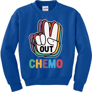 Out Chemo Cute Last Day Of Chemo Cancer Warrior Gift Kids Sweatshirt