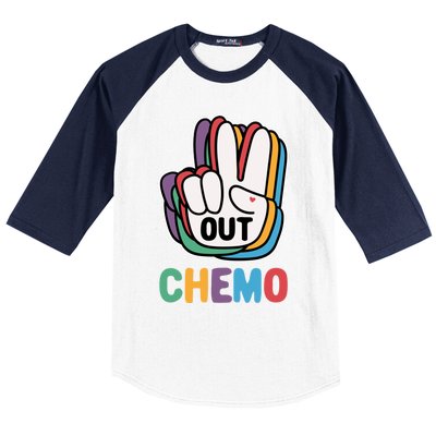 Out Chemo Cute Last Day Of Chemo Cancer Warrior Gift Baseball Sleeve Shirt