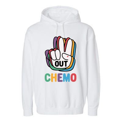 Out Chemo Cute Last Day Of Chemo Cancer Warrior Gift Garment-Dyed Fleece Hoodie